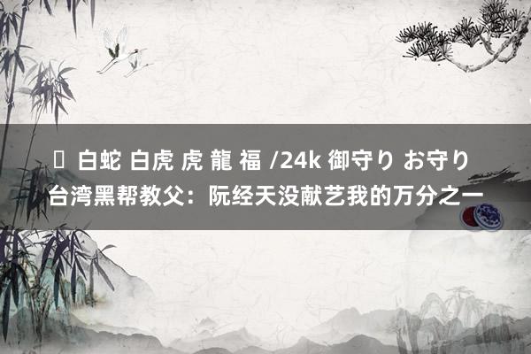 ✨白蛇 白虎 虎 龍 福 /24k 御守り お守り 台湾黑帮教父：阮经天没献艺我的万分之一