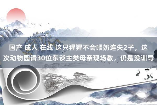 国产 成人 在线 这只猩猩不会喂奶连失2子,这次动物园请30位东谈主类母亲现场教,仍是没训导