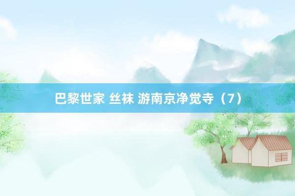 巴黎世家 丝袜 游南京净觉寺（7）